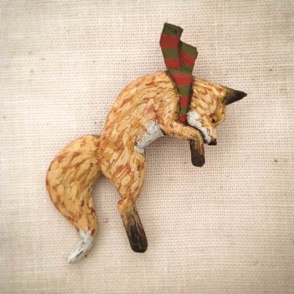 Tokoro masayasu workブローチ ハンティングジャンプ